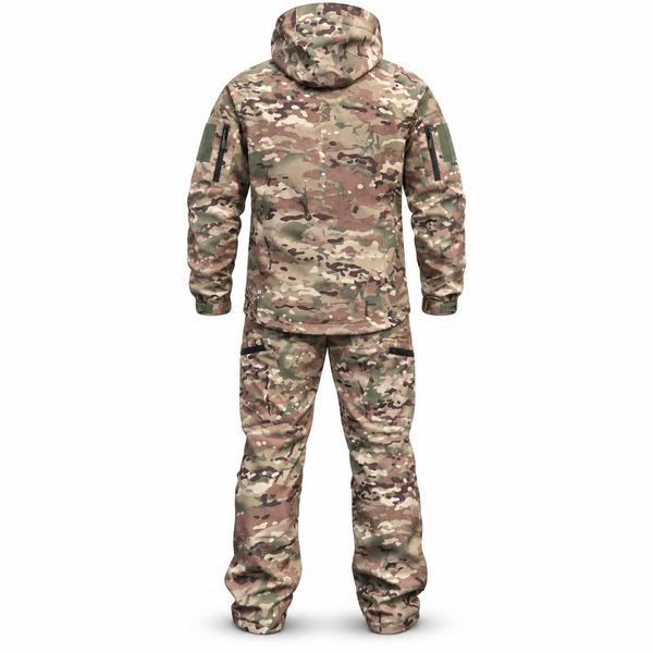 Зносостійкий армійський костюм Soft shell+фліс Soft Shell multicam фото