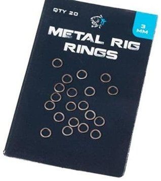 Колечки для крючков Nash Metal Rig Rings 3mm T8330 фото