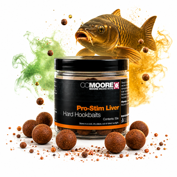 Бойлы насадочные тонущие CC Moore Pro-Stim Liver Hard Hookbaits 24mm (15шт) 90609 фото