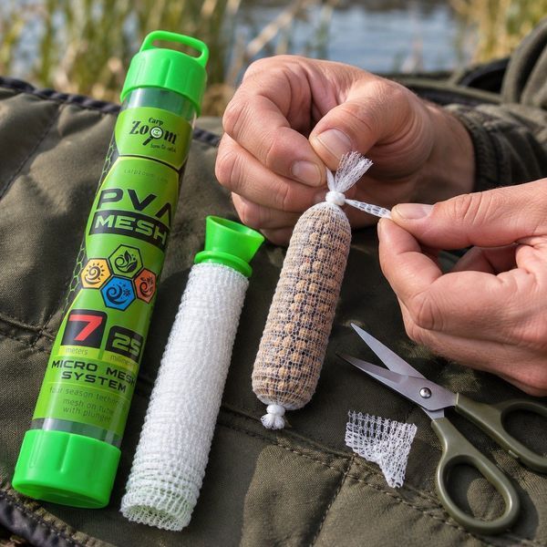 ПВА-сітка на трубці Carp Zoom CZ PVA Mesh 25 мм &times; 7 м з поршнем CZ7488 фото