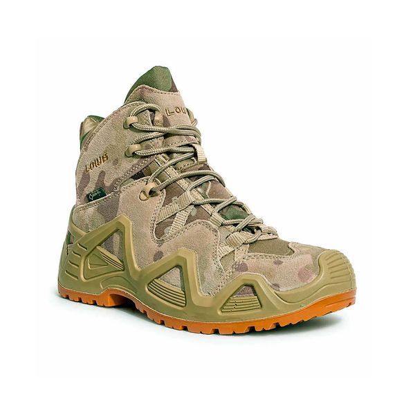 Тактичні черевики Lowa Multicam &mdash; водонепроникний Gore-Tex, посилений захист Ботинки Lowa мультикам фото