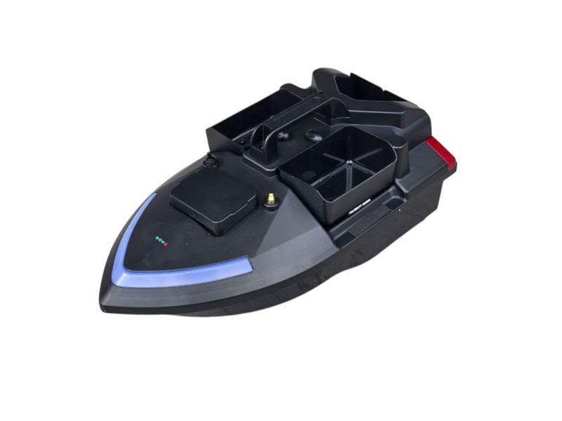 Прикормочний кораблик Flytec GPS RC V020 Black, короповий кораблик з 3 бункерами Flytec GPS RC V020 Black фото