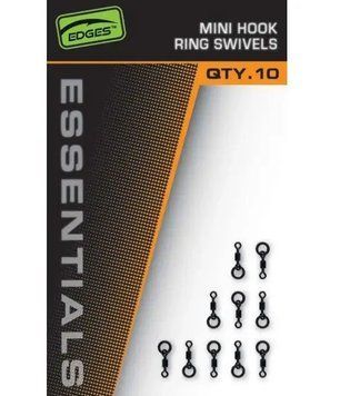 Вертлюг мікро з кільцем Fox Edges Mini Hook Ring Swivels CAC881 фото
