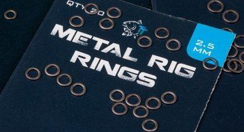 Колечки для крючков Nash Metal Rig Rings 2.5mm T8329 фото