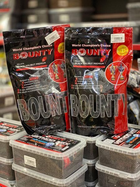 Пелети Bounty Pellets Black Halibut Premium maxi mix 8; 14; 20мм 400гр BP008 фото