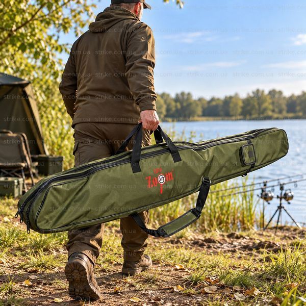 Рыболовный чехол Carp Zoom NS Double Rod Bag CZ4090 140 см &mdash; двухсекционный, для удилищ с катушками CZ4090 фото