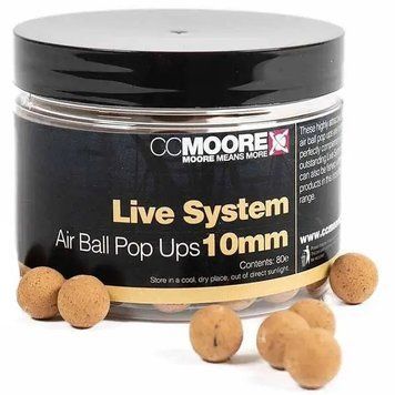 Плавающие бойлы CC Moore Live System Air Ball Pop Ups 10mm (80 шт) 90249 фото