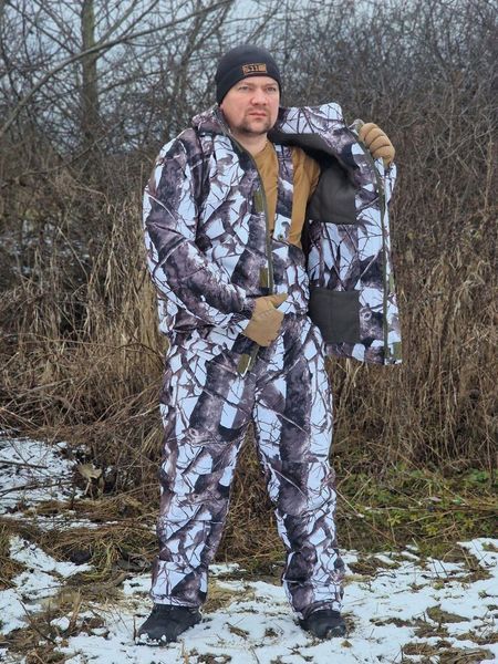 Теплый маскировочный зимний костюм до-30С Белая береза фото
