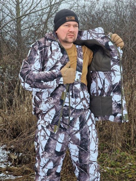 Теплый маскировочный зимний костюм до-30С Белая береза фото