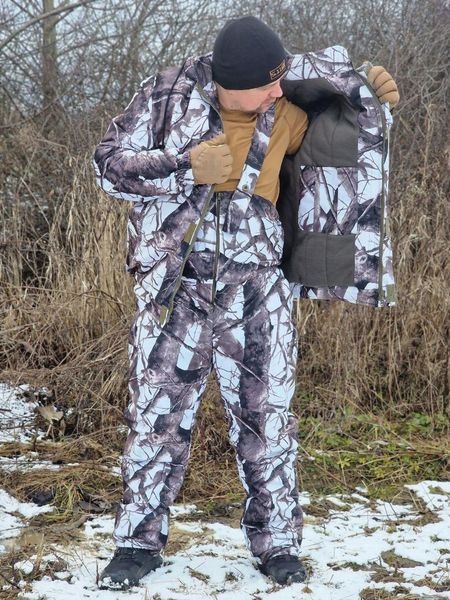 Теплый маскировочный зимний костюм до-30С Белая береза фото