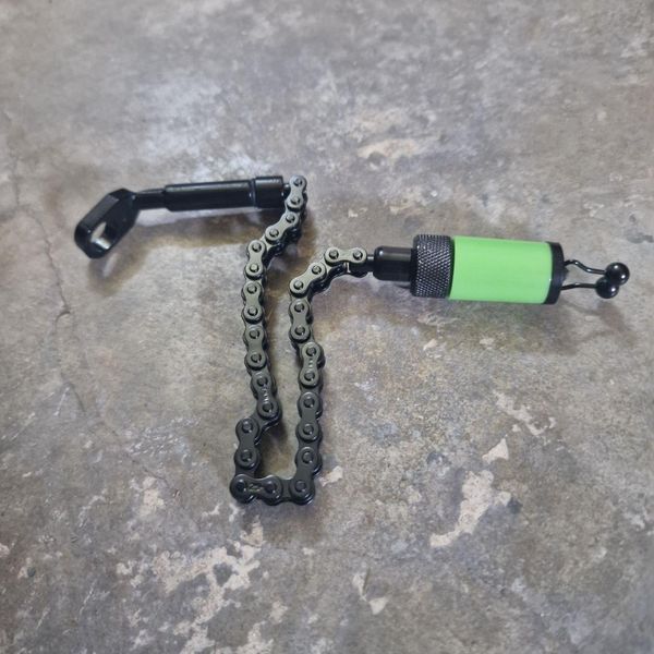 Свінгер Carp Zoom Heavy Chain-Black Bite Indicator (fluo green), якісний свінгер CarpZoom (Угорщина) CZ2651 фото