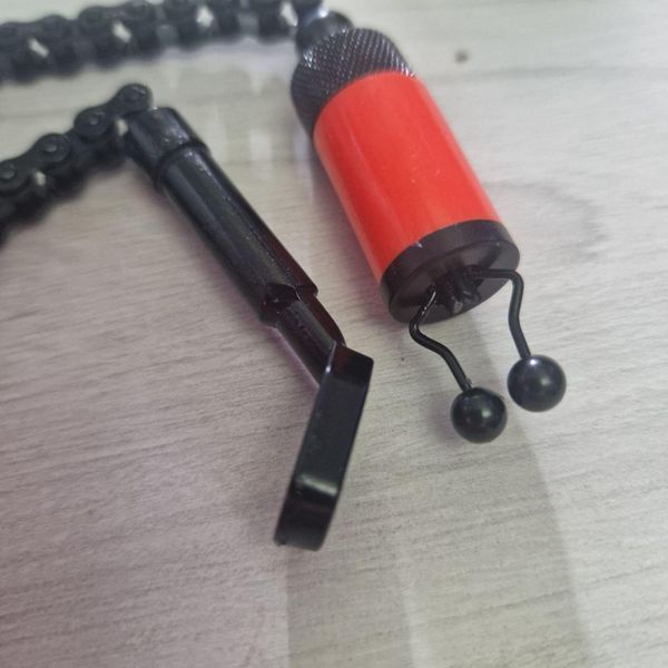 Свінгер Carp Zoom Heavy Chain-Black Bite Indicator (fluo red), фірмовий свінгер для риболовлі Carp Zoom (Угорщина) CZ2668 фото