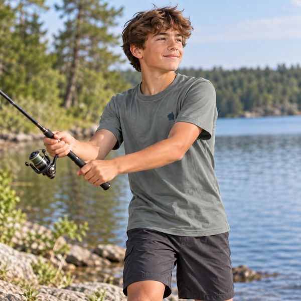 Футболка для подростков Nash Tackle T-Shirt Green 10-12лет C1136 фото