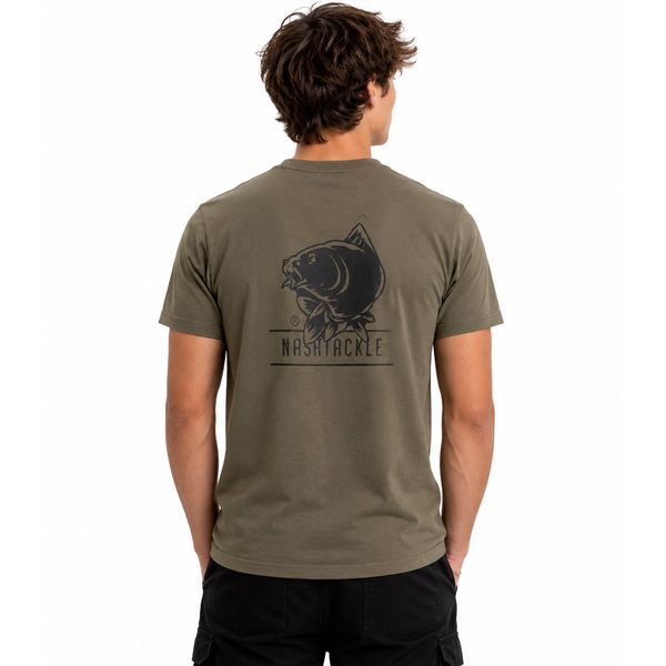 Футболка для підлітків Nash Tackle T-Shirt Green 10-12 років C1136 фото