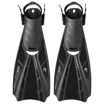 Ласты регулируемые Dolvor Batman F123/M-B 40&ndash;44 с открытой пяткой для плавания и дайвинга F123/M-B фото