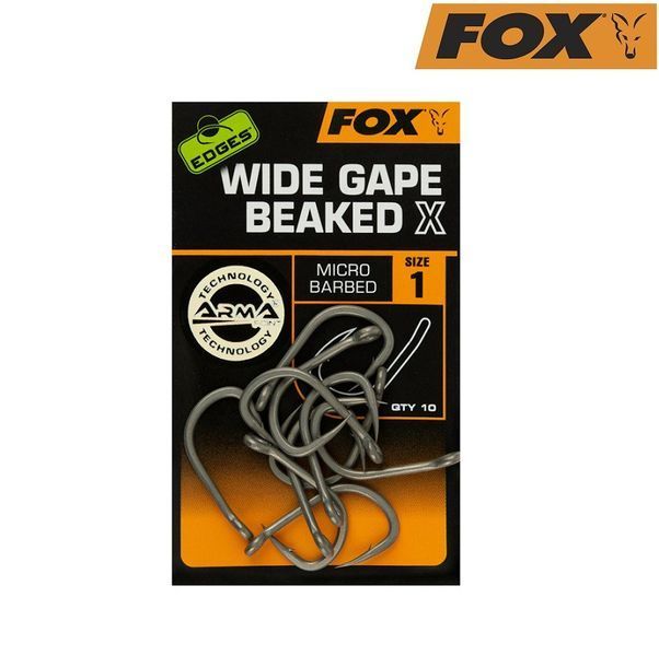 Карповые крючки Fox Edges Wide Gape Beaked X size 4 CHK226 фото