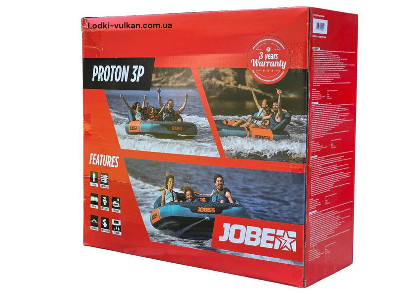 Надувной водный диван для троих JOBE Proton Towable 3P JOBE Proton Towable 3P фото