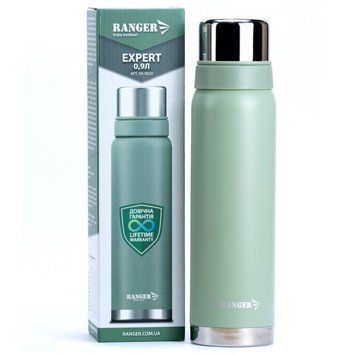 Термос Ranger Expert 0,9л, профессиональный термос для гарячих и холодных напитков на 900мл RA 9920 фото
