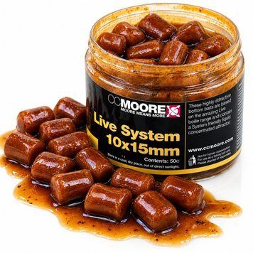 Бойли CC Moore Live System Glugged Hookbaits 10x15 мм (50шт) 95308 фото