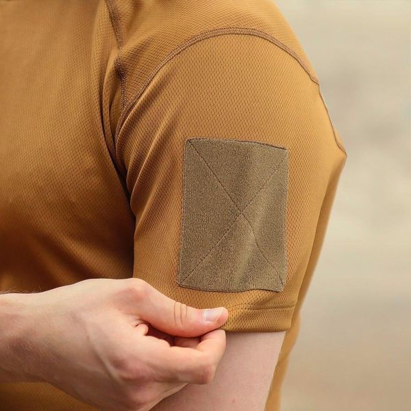 Быстросохнущая мужская футболка Camo-tec Chiton Tactical CoolPass Antistatic Coyote 5867 фото