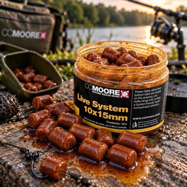 Бойлы CC Moore Live System Glugged Hookbaits 10x15 мм (50шт) 95308 фото