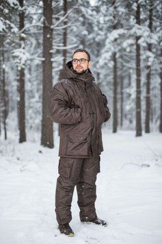 Костюм хаки на зимнюю рыбалку от производителя Таслан оливка фото