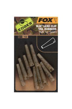 Конуси для безпечних кліпс Fox Edges Camo Size 10 Slik lead clip tail rubber, 10шт CAC810 фото