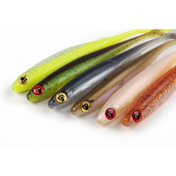 Силиконовая приманка Fox Rage Slick Finesse 9cm/3.5"-UV Blue Back Chartreuse NSC140 фото