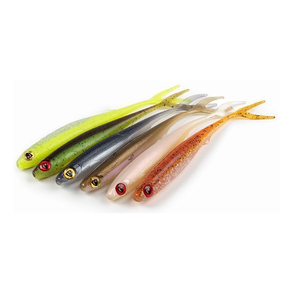 Силиконовая приманка Fox Rage Slick Finesse 9cm/3.5"-UV Blue Back Chartreuse NSC140 фото