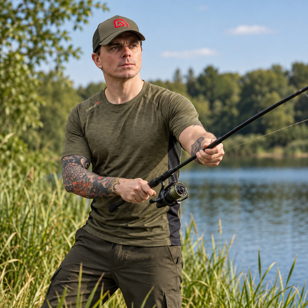 Футболка Trakker Marl Moisture Wicking T-Shirt, быстросохнущая мужская футболка Trakker 207202 фото