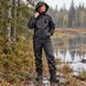 Костюм дождевик черный с липучками Velcro, водозащитный комплект куртка и брюки с капюшоном Дождевик черный фото 5