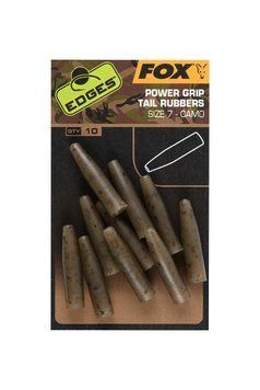 Конуси посилені для безпечних кліпс Fox Edges Camo Powergrip tail rubbers size 7, 10шт CAC811 фото