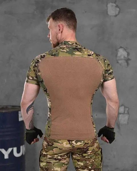 Тактический убакс ESDY Multicam с коротким рукавом, военная боевая футболка Убакс Esdy мультикам фото
