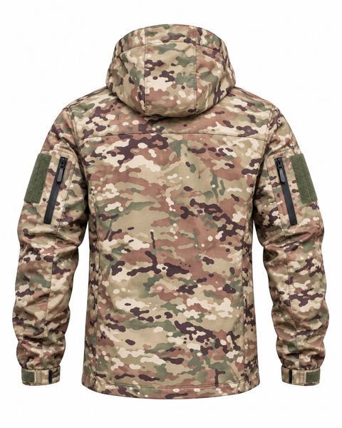 Демисезонный водонепроницаемый костюм (Soft shell+флис) 10 000мм! Soft Shell multicam фото