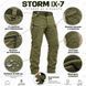 Утепленные тактические брюки Softshell STORM IX-7 Olive PA-02 &mdash; микрофлис, 10 000 мм IX-7 PA-02 хаки фото 7