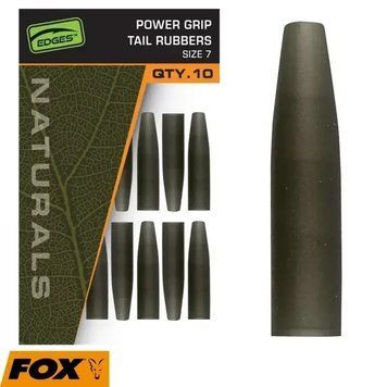 Конуси FOX Edges Naturals Power Grip tail rubbers size 7 CAC842 фото