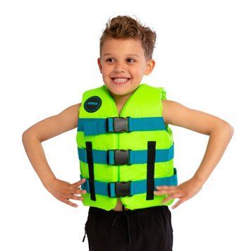 Нейлоновый страховочный жилет Jobe Nylon Vest Youth Lime Green 244823007 фото