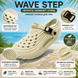 Жіночі крокси Wave Step з амортизувальною підошвою і вентиляцією для пляжу, басейну та повсякденного носіння, 36-42р. Wave Step Хаки фото 3