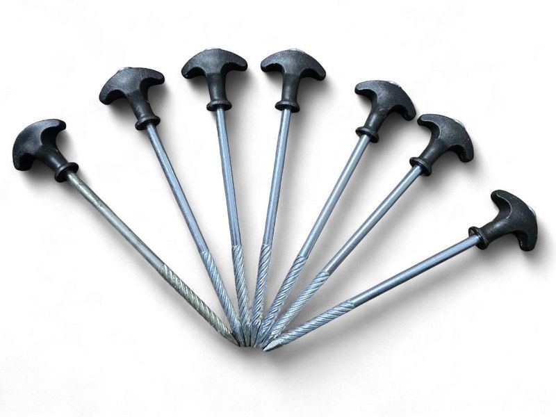 Комплект металевих наметових кілочків Carp zoom Bivvy Peg Set (25см, 7шт) CZ6047 фото