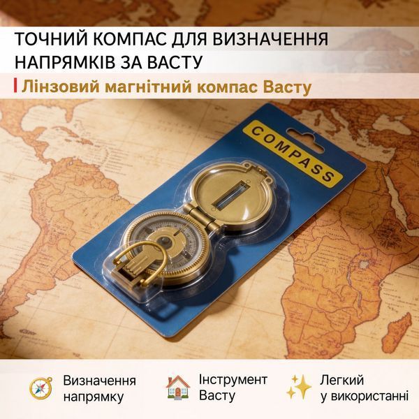 Компас жидкостный туристический металлический, складной для туризма, походов и ориентирований Компас жидкостный фото