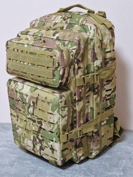 Тактичний рюкзак ВСУ мультикам 50 л (матеріал Кордура) RT-1512 мультикам фото
