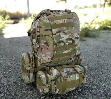 Тактичний рюкзак мультикам 4 в 1 Silver Knight RT-213 (55л) RT-213 мультикам фото