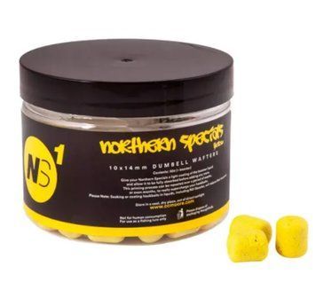 Бойлы СС Moore NS1 Dumbell Wafters Yellow 10x14мм 65шт + бустер NS1 90303 фото