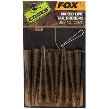 Конуси для безпечних кліпс Fox Power Grip naked line tail rubbers size 7, 10шт CAC777 фото