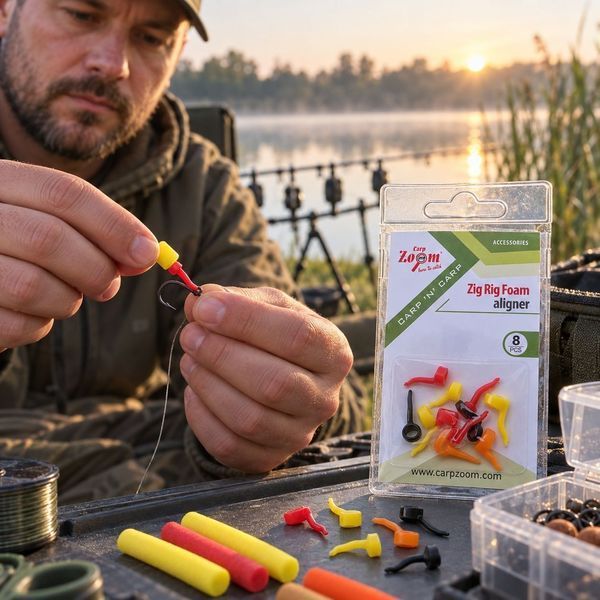 Набор адаптеров для пены Carp Zoom Zig Rig Foam Aligner CZ3702, 8 шт CZ3702 фото