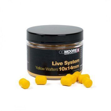 Вафтерсы CC Moore Live System Yellow Dumbell Wafters 10x14mm (65шт) 90470 фото