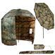 Зонт-палатка камуфльований Carp Zoom Umbrella Shelter CZ5975 (250см), фірмова парасолька-намет Carp Zoom CZ5975 фото 1