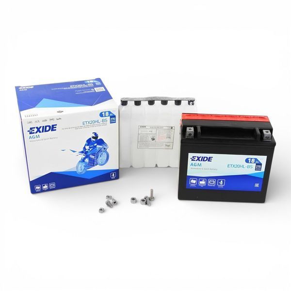 Акумуляторна батарея для мототехніки EXIDE AGM ETX20HL-BS 18Ah ETX20HL-BS фото