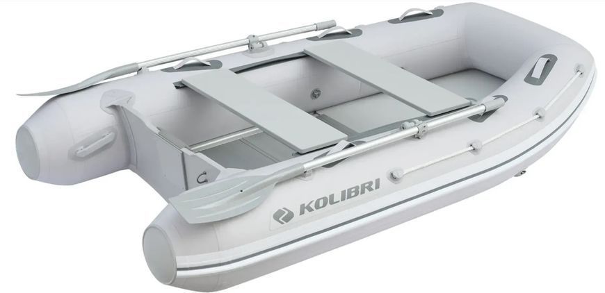 Двомісний надувний моторний човен Kolibri КМ-270DXL + Алюмінієвий пайол КМ-270DXL Алюмінієвий пайол фото