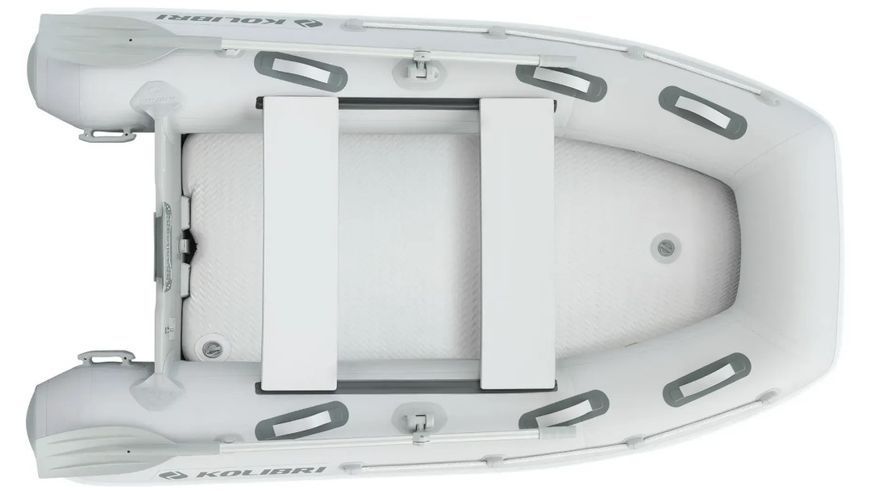 Двомісний надувний моторний човен Kolibri КМ-270DXL + Алюмінієвий пайол КМ-270DXL Алюмінієвий пайол фото